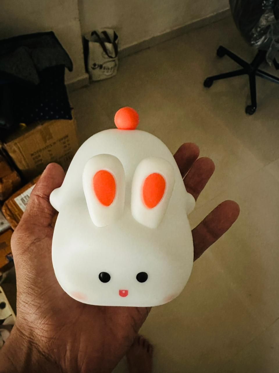 Kawaii Cute Bunny Night Lamp USB Rechargeable